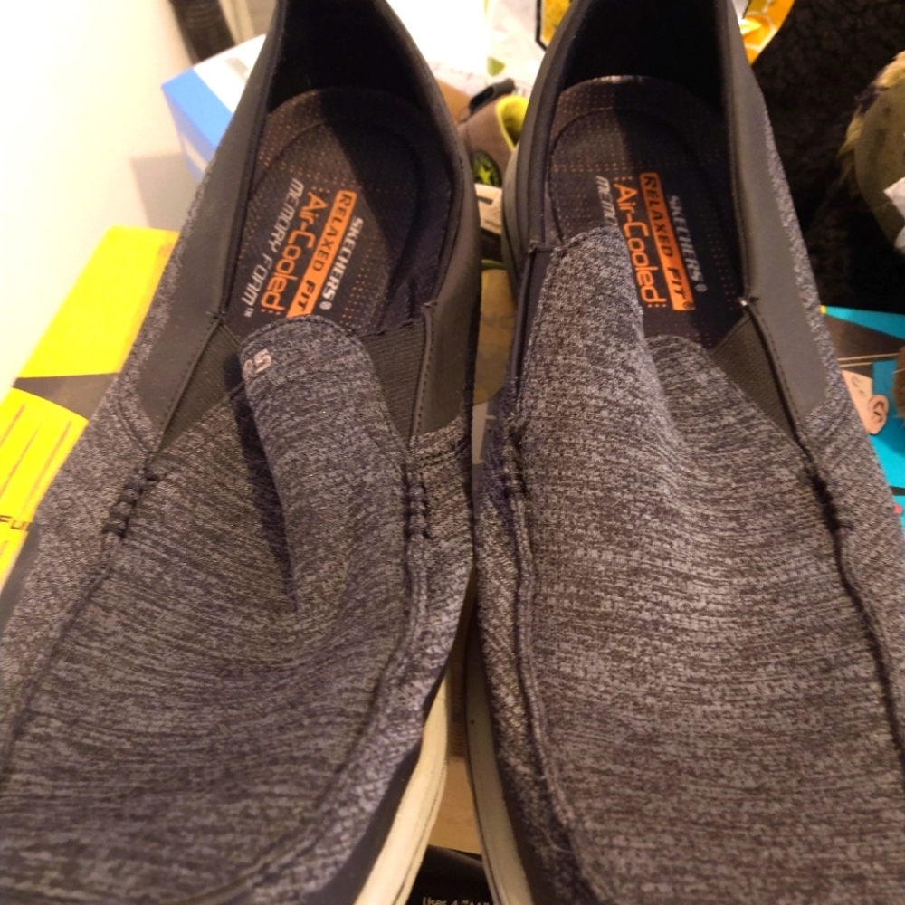 Grey slip on Sketchers